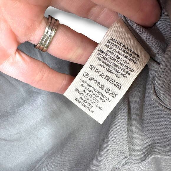 Free People NWT Modern Femme Hemp Gray Vegan Suede Mini Skirt Size 2 - Picture 9 of 9